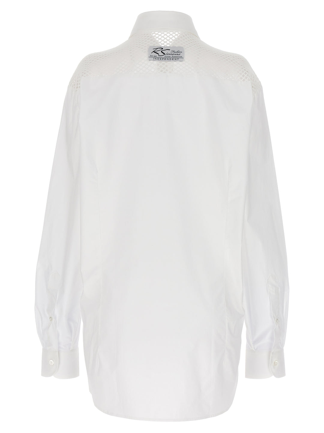 Raf Simons Mesh Insert Shirt Shirt and Blouse - White | f50834319722500c42d111bad7eddf7d17960a25