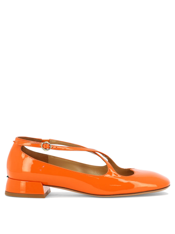 Two For Love Heeled Shoes Orange