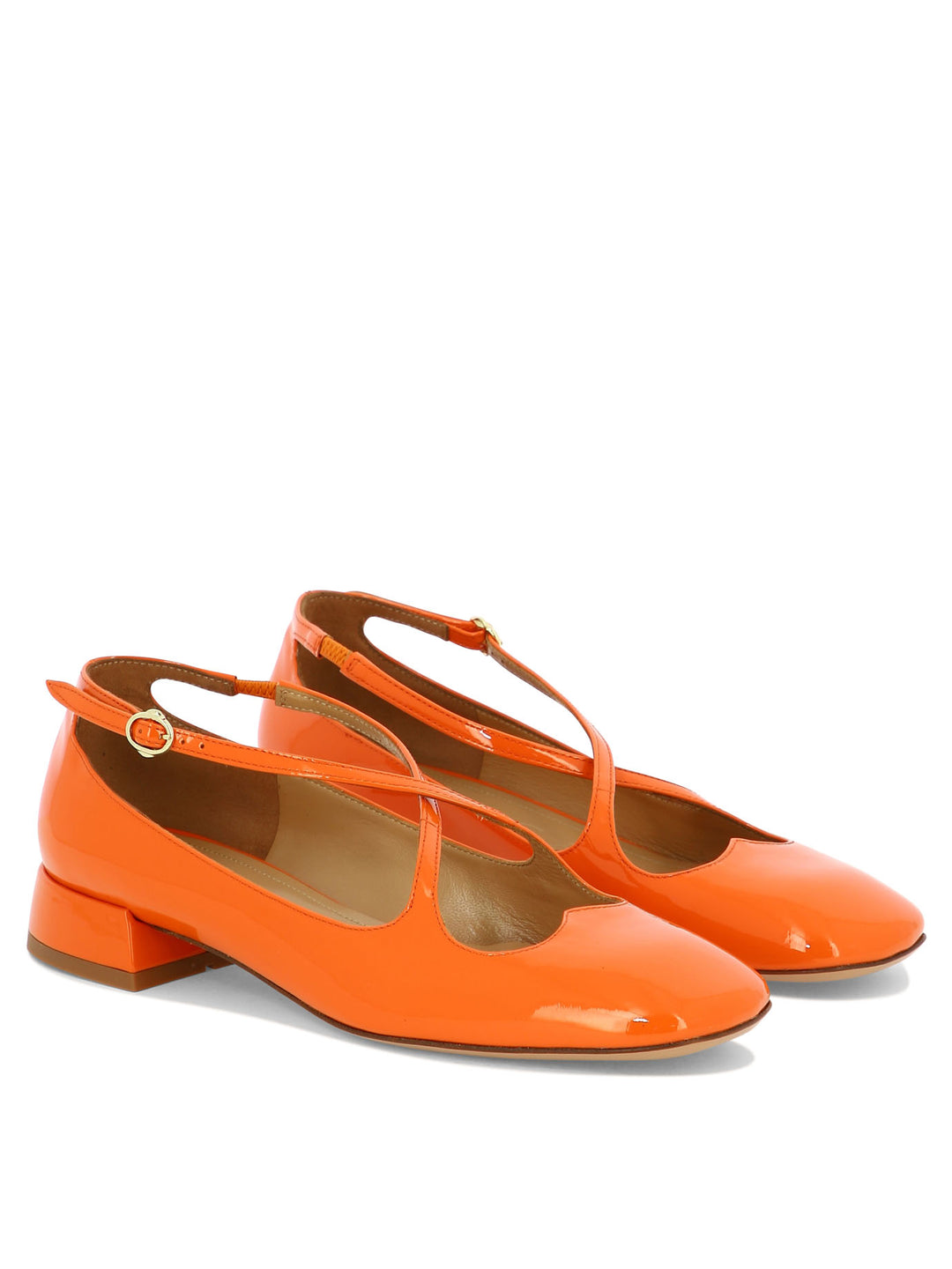 Two For Love Heeled Shoes Orange