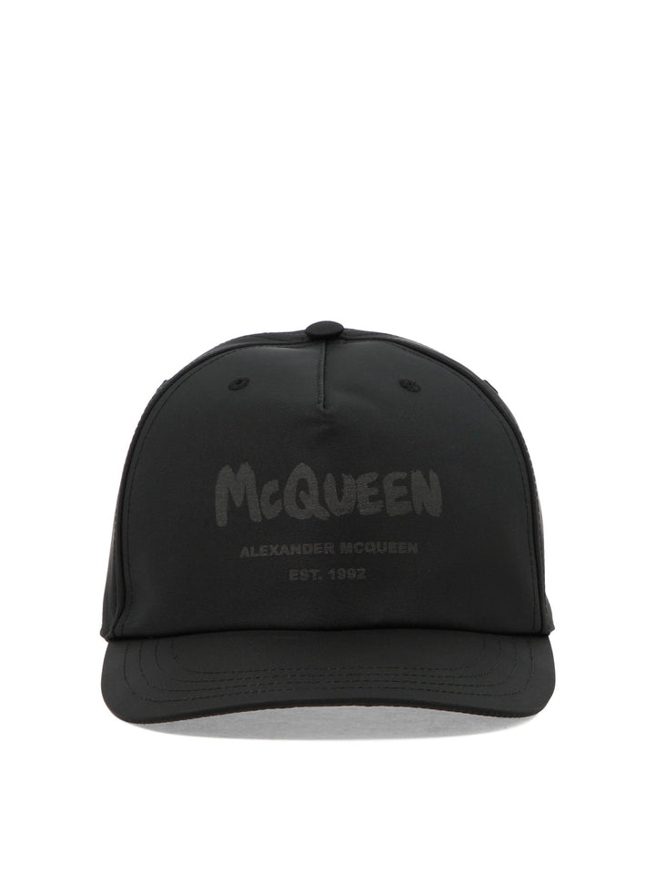 Mcqueen Graffiti Hats Black