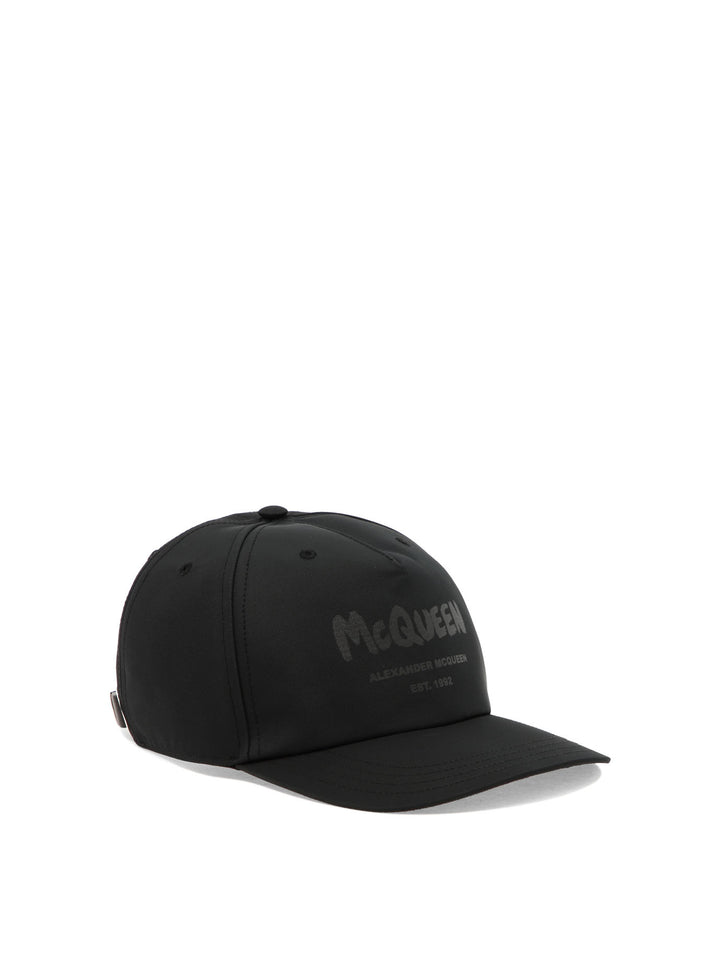 Mcqueen Graffiti Hats Black