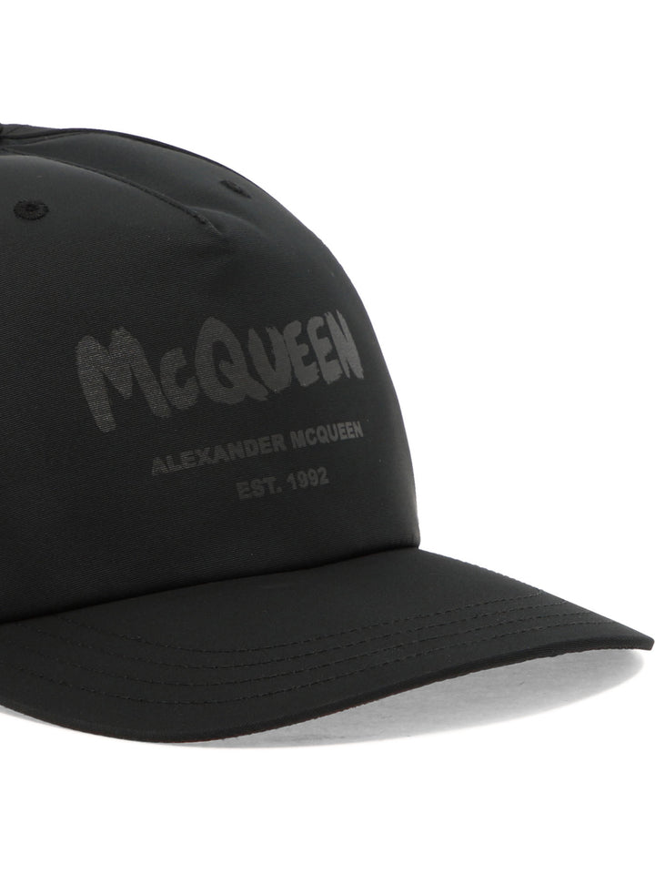 Mcqueen Graffiti Hats Black