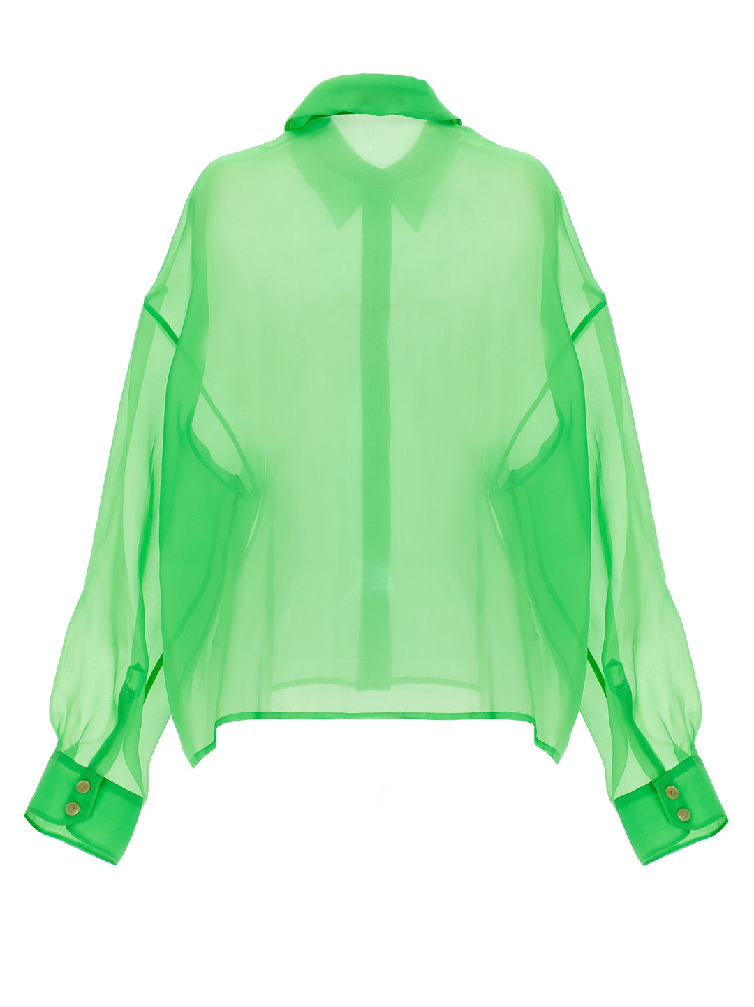 A.W.A.K.E. Mode Organdy 80s Shirt Shirt and Blouse - Green | f7ab4e1ab5c95aa42fa61c7f4b38c636e36bd12d