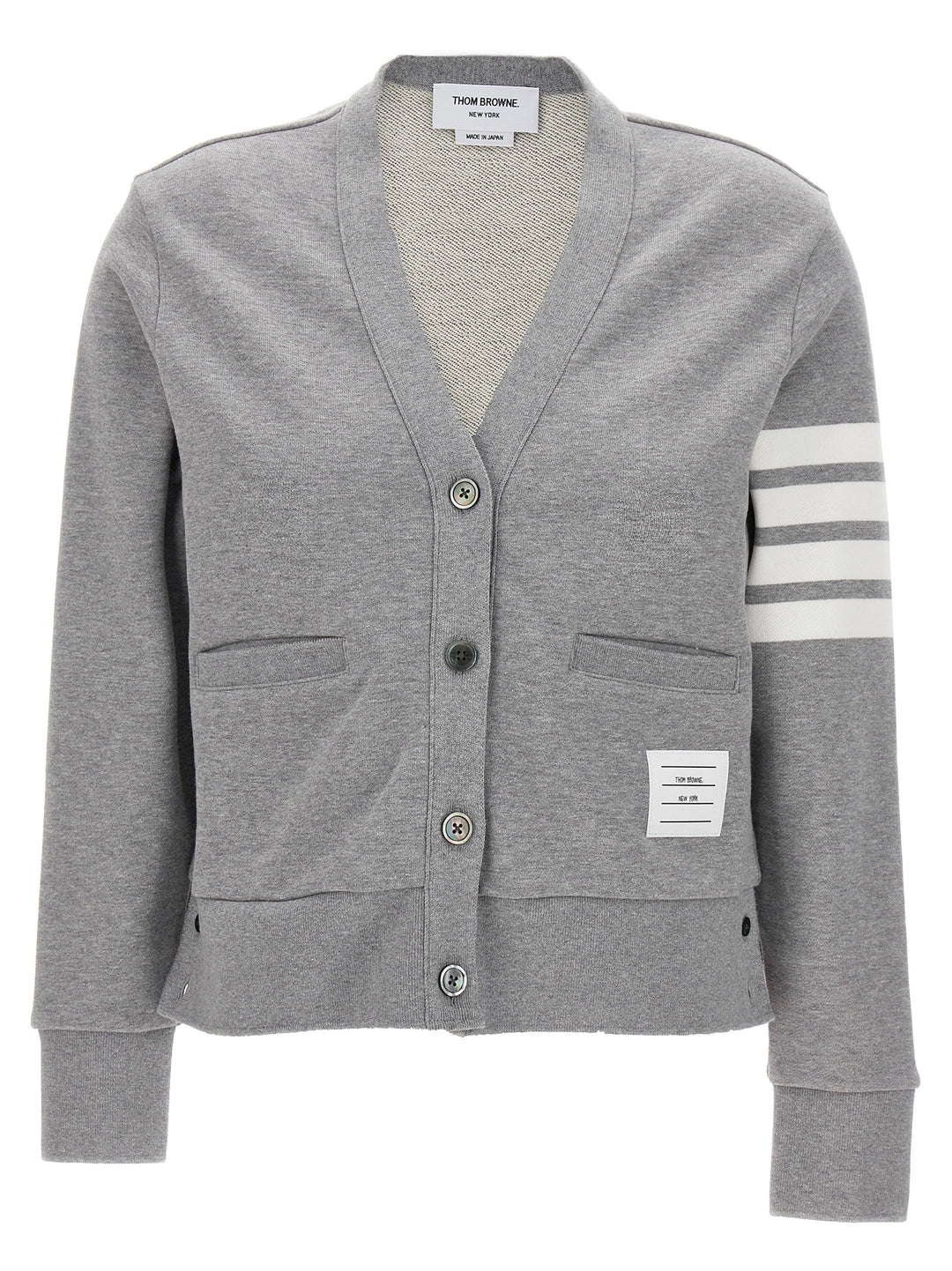 Thom Browne 4 Bar Cardigan Sweaters and Cardigans - Gray | 96c48fd5826bf03e30424ca7f4e9ac3db03caf8c