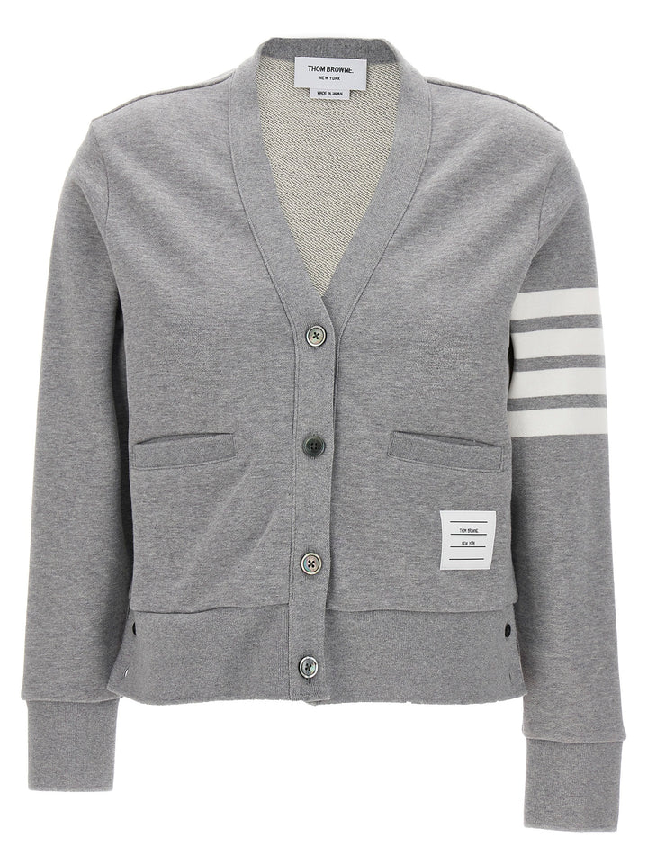 Thom Browne 4 Bar Cardigan Sweaters and Cardigans - Gray | 96c48fd5826bf03e30424ca7f4e9ac3db03caf8c