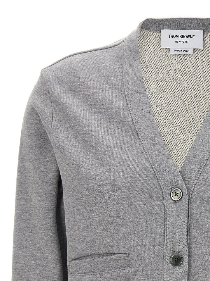 Thom Browne 4 Bar Cardigan Sweaters and Cardigans - Gray | 002a5351705428cf0dcaf7e89b5ff79bf2904fd0