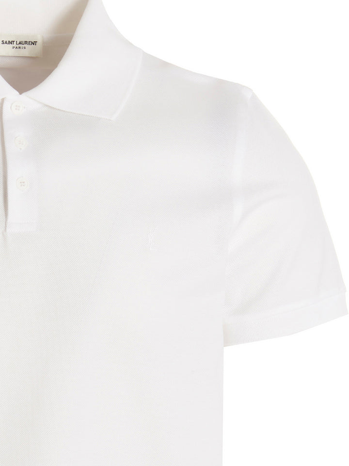 Ricamo Logo Polo White