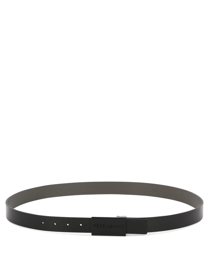 Adjustable And Reversible Belt Belts Black