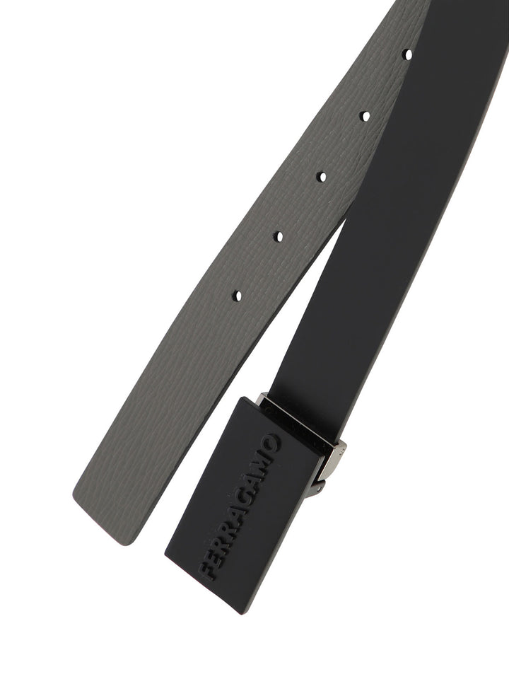 Adjustable And Reversible Belt Belts Black