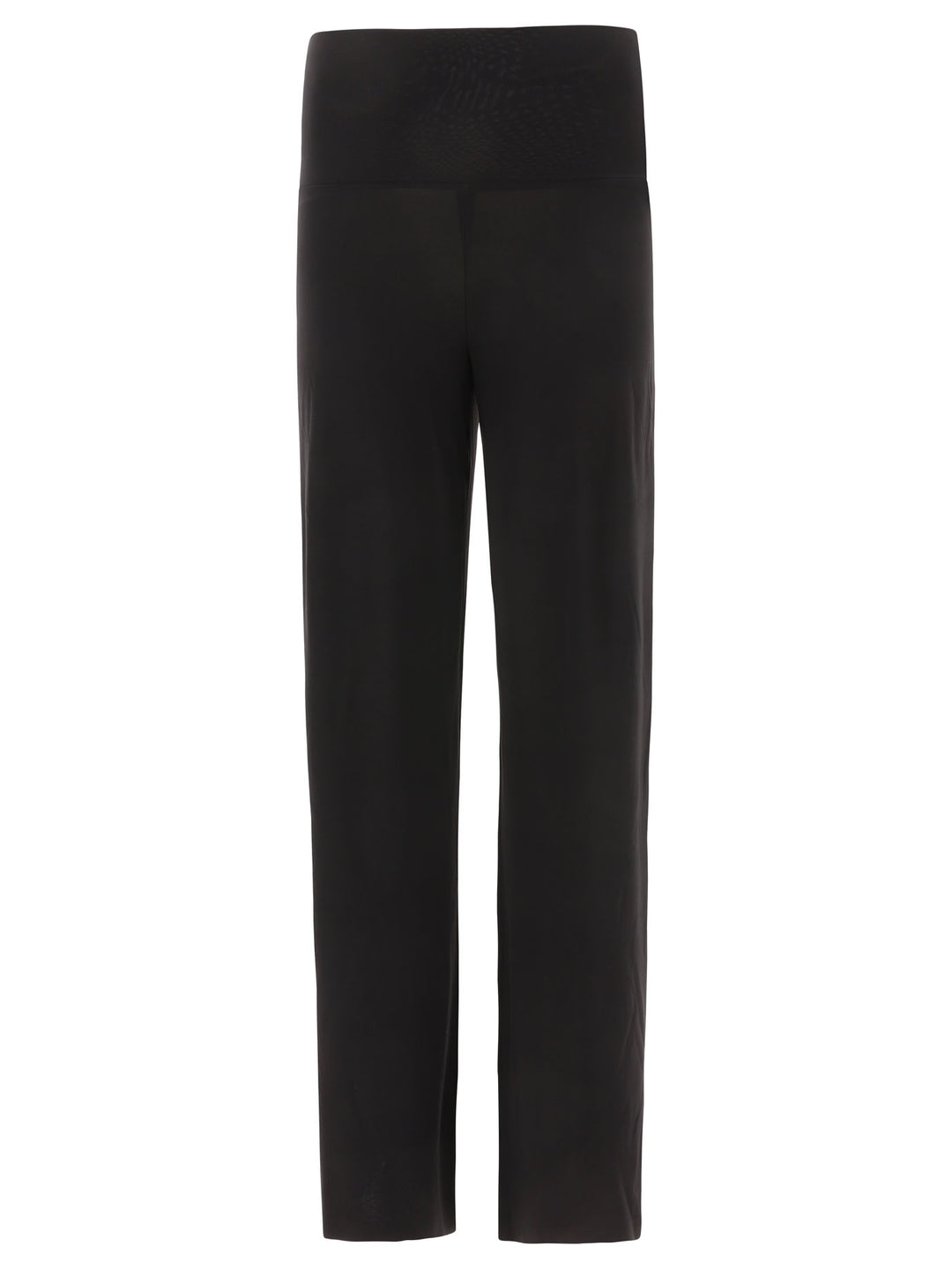 Straight Leg Trousers Black