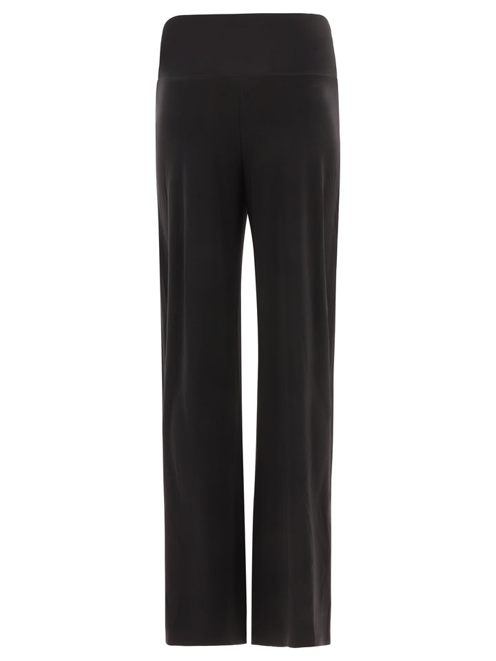 Straight Leg Trousers Black