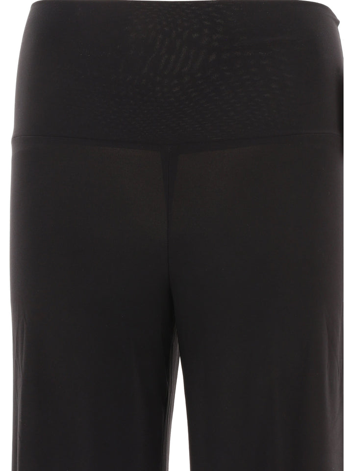 Straight Leg Trousers Black