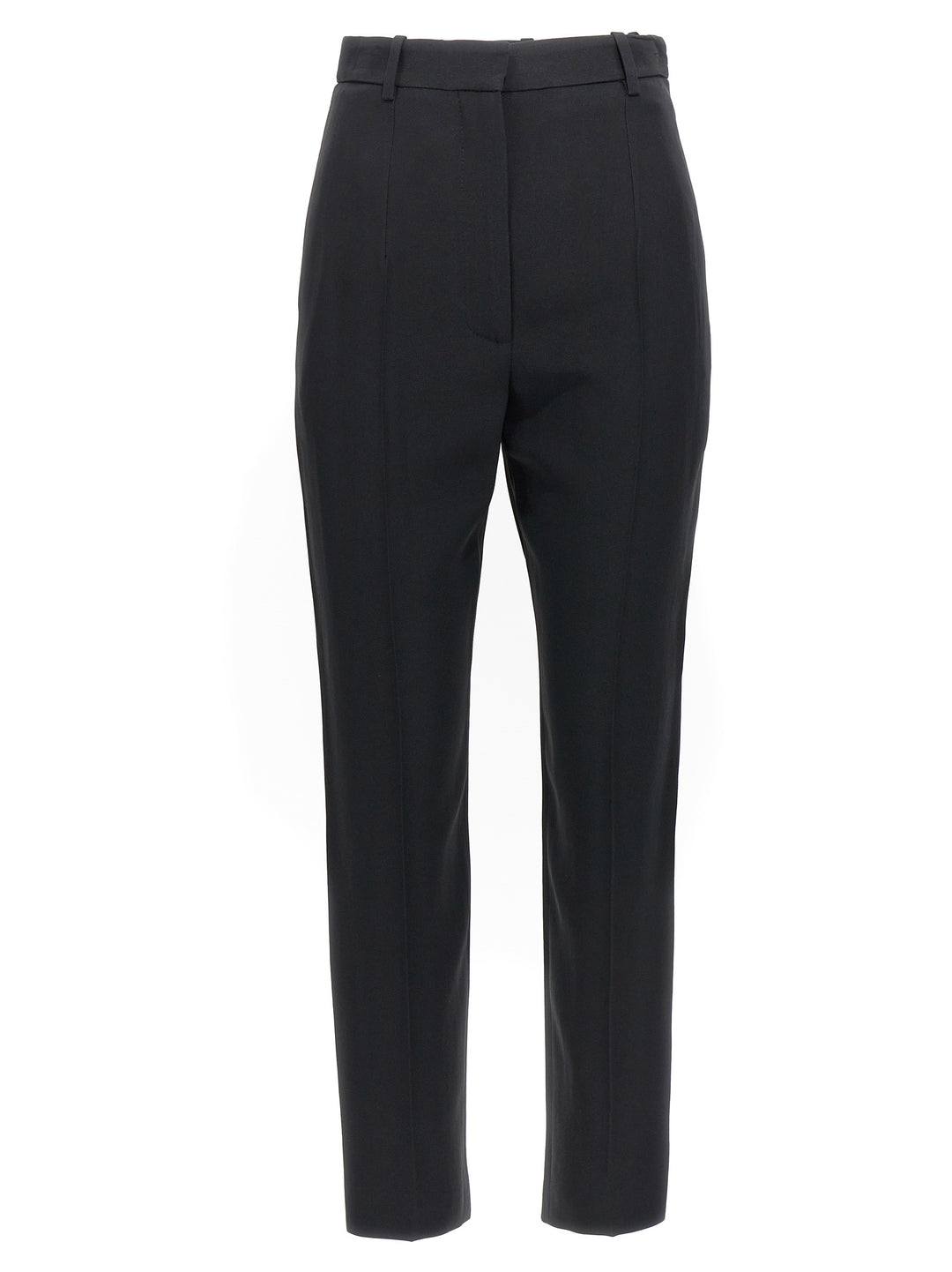 Mcqueen Crêpe Cigarette Pants - Black | 05033385131a1972b6a9b754ee46a7560809c197
