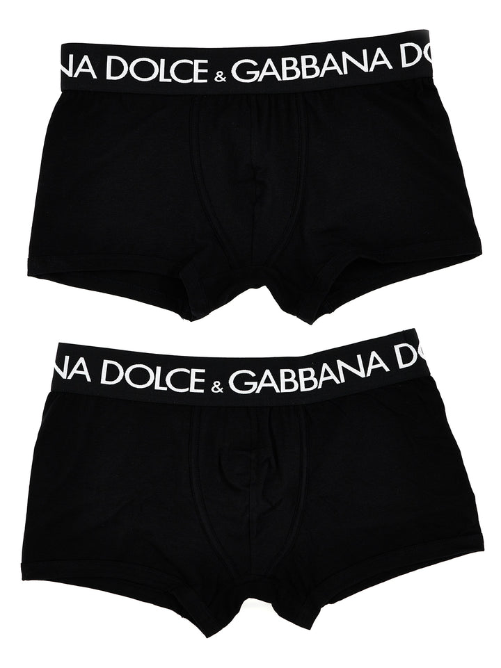 2-Pack Logo Boxer Boxer Underwear, Body Black