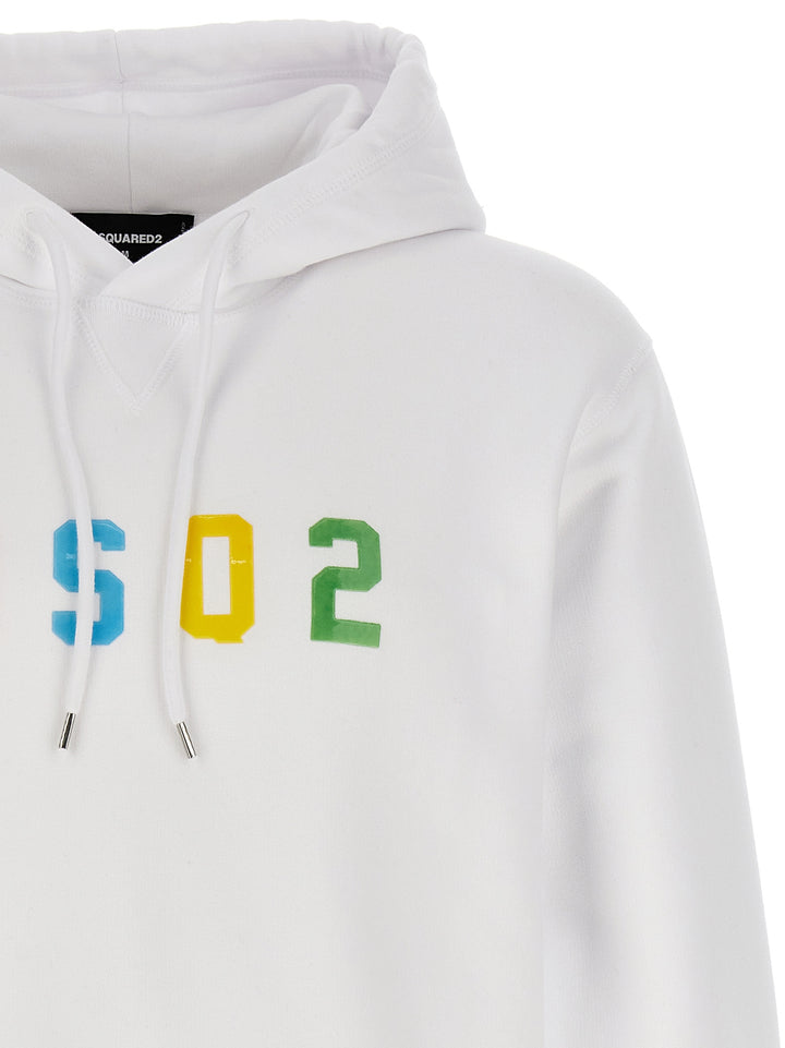 Dsquared2 Cool Fit Sweatshirt - White | 71ec68d66b00a322172832e81d65082e3acb8e35