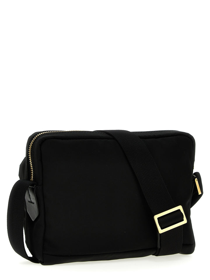 Logo Nylon Crossbody Bag Crossbody Bags Black