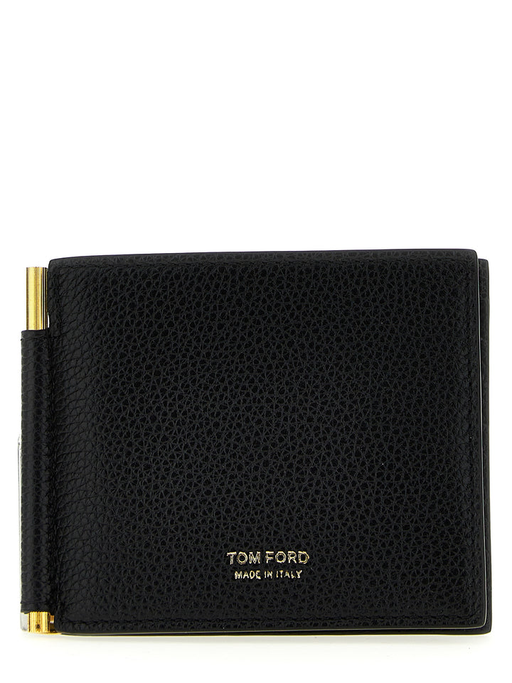 Logo Leather Wallet Wallets, Card Holders Black