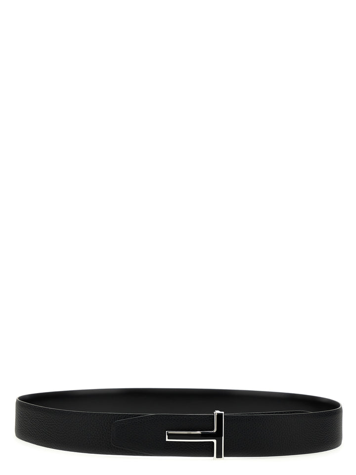 Tom Ford Logo Leather Belt Belts - Black | b495df2276cde869ba9d6539ef8ac4ec740edf89