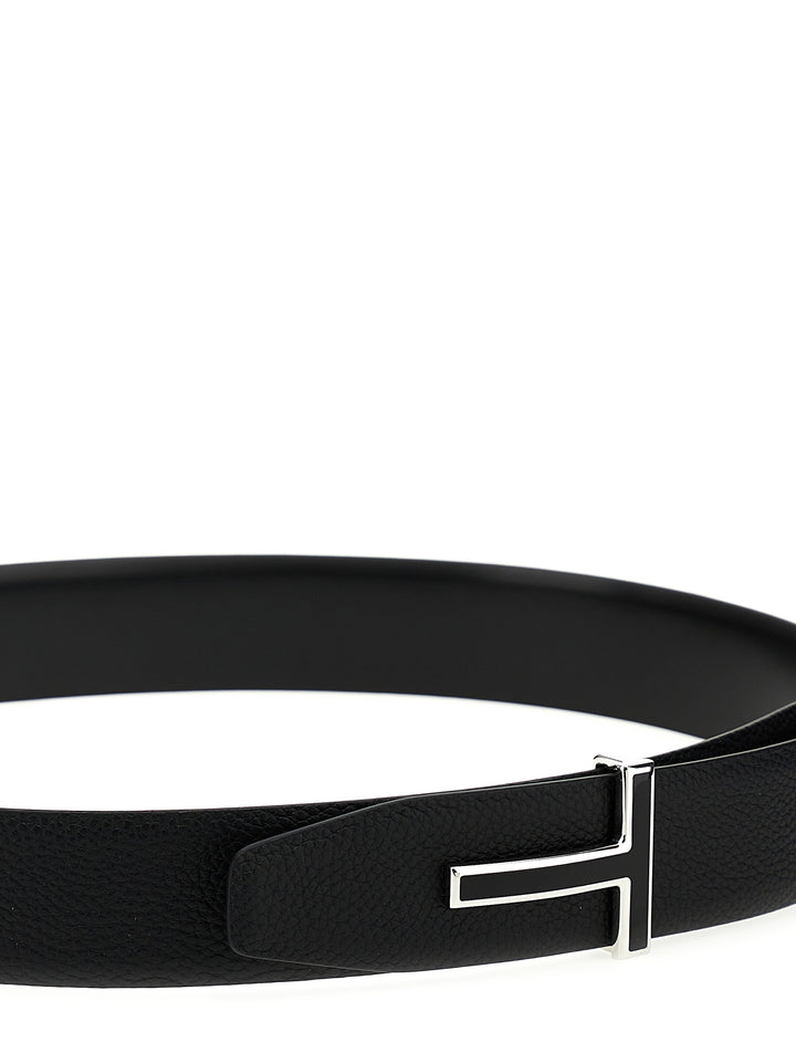 Tom Ford Logo Leather Belt Belts - Black | bb3e9460c70101a7e30b5d9e5b90859b4cc8b3c4
