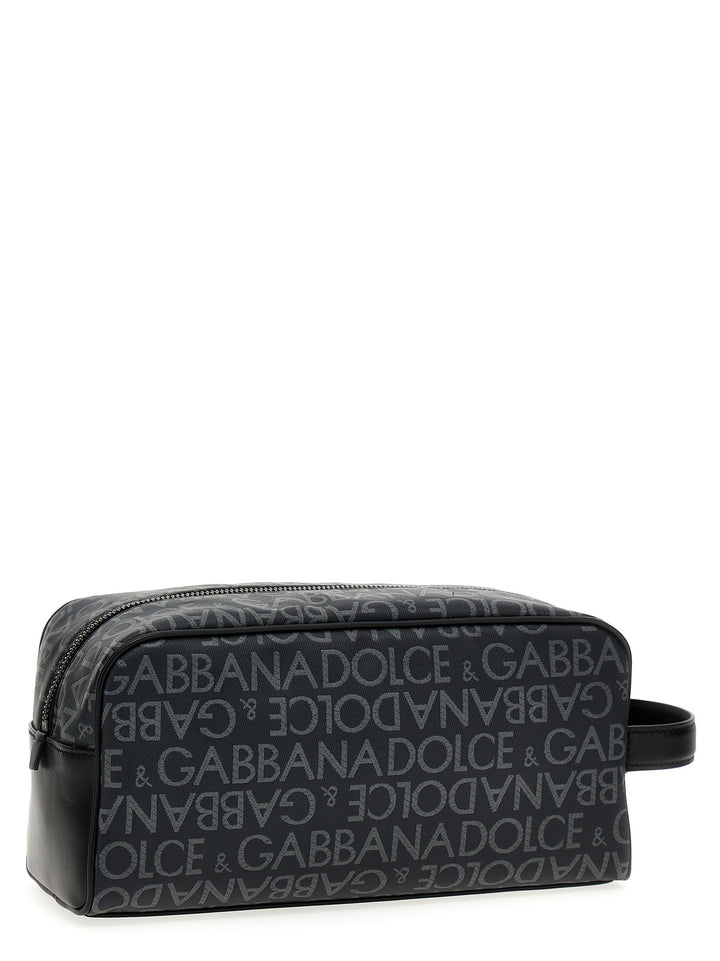 Dolce & Gabbana Leather Toiletry Bag Beauty - Black | 8401821fec3fc4f443e406af778799e271b2fc7d