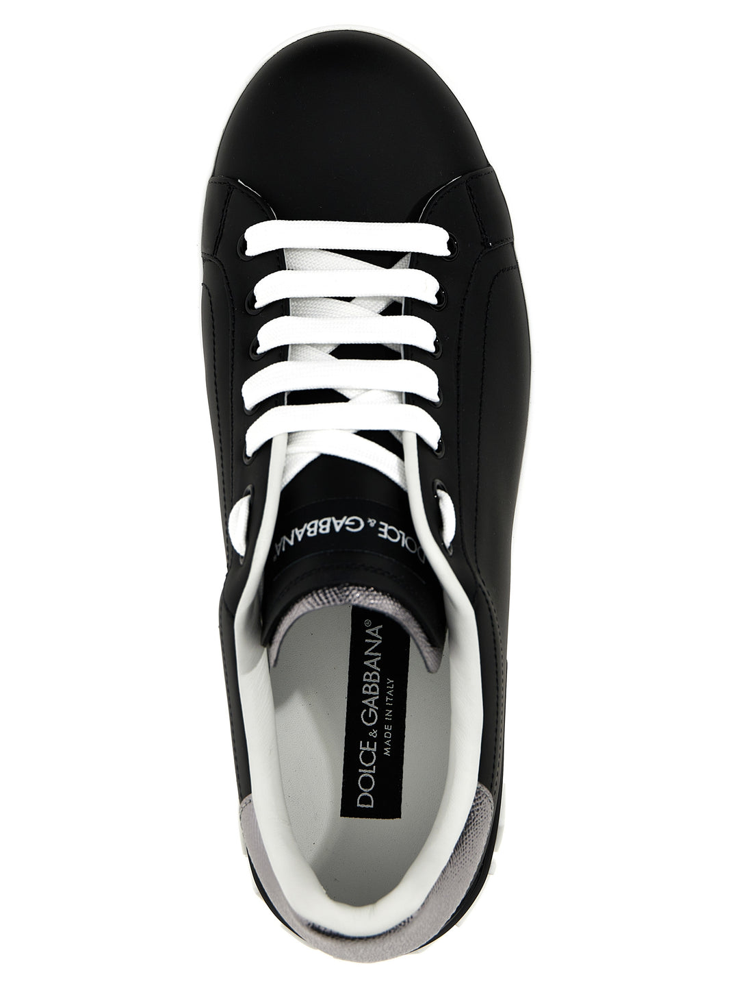 Dolce & Gabbana Portofino Sneakers - White/Black | 6201b15b063e91c7fdce8291409604b0470c288d