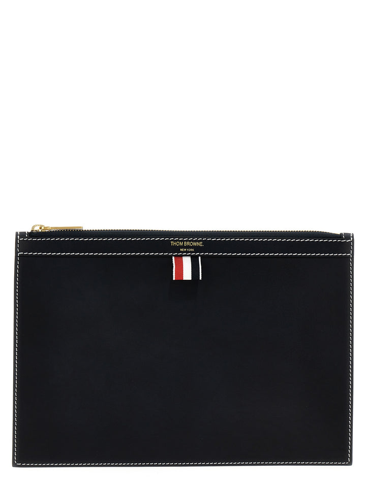 Thom Browne Small Document Pouch Clutch - Blue | 5182313a3d4674438ae66a8a1debc3f86796ac4f