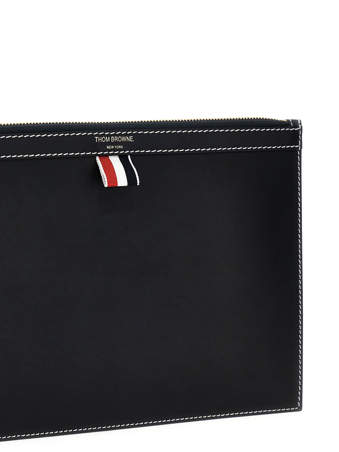 Thom Browne Small Document Pouch Clutch - Blue | 2ff060b26d811f5258a7e28a988e1604b8e5a6e5