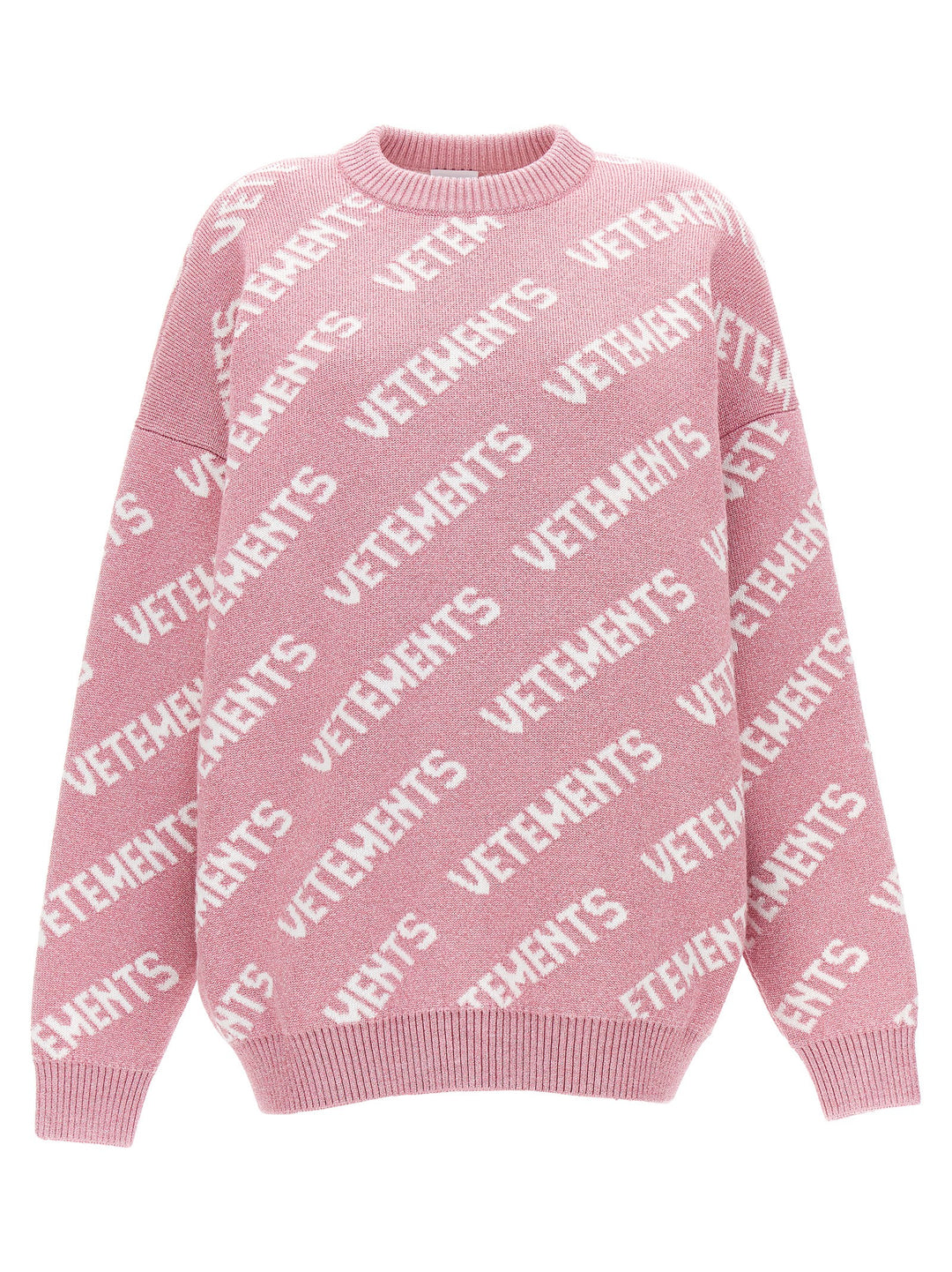 Vetements Lurex Monogram Sweater Sweaters and Cardigans - Pink | 5d814fd6a2380a6709154b96c1b2c29ce0d4ccf3
