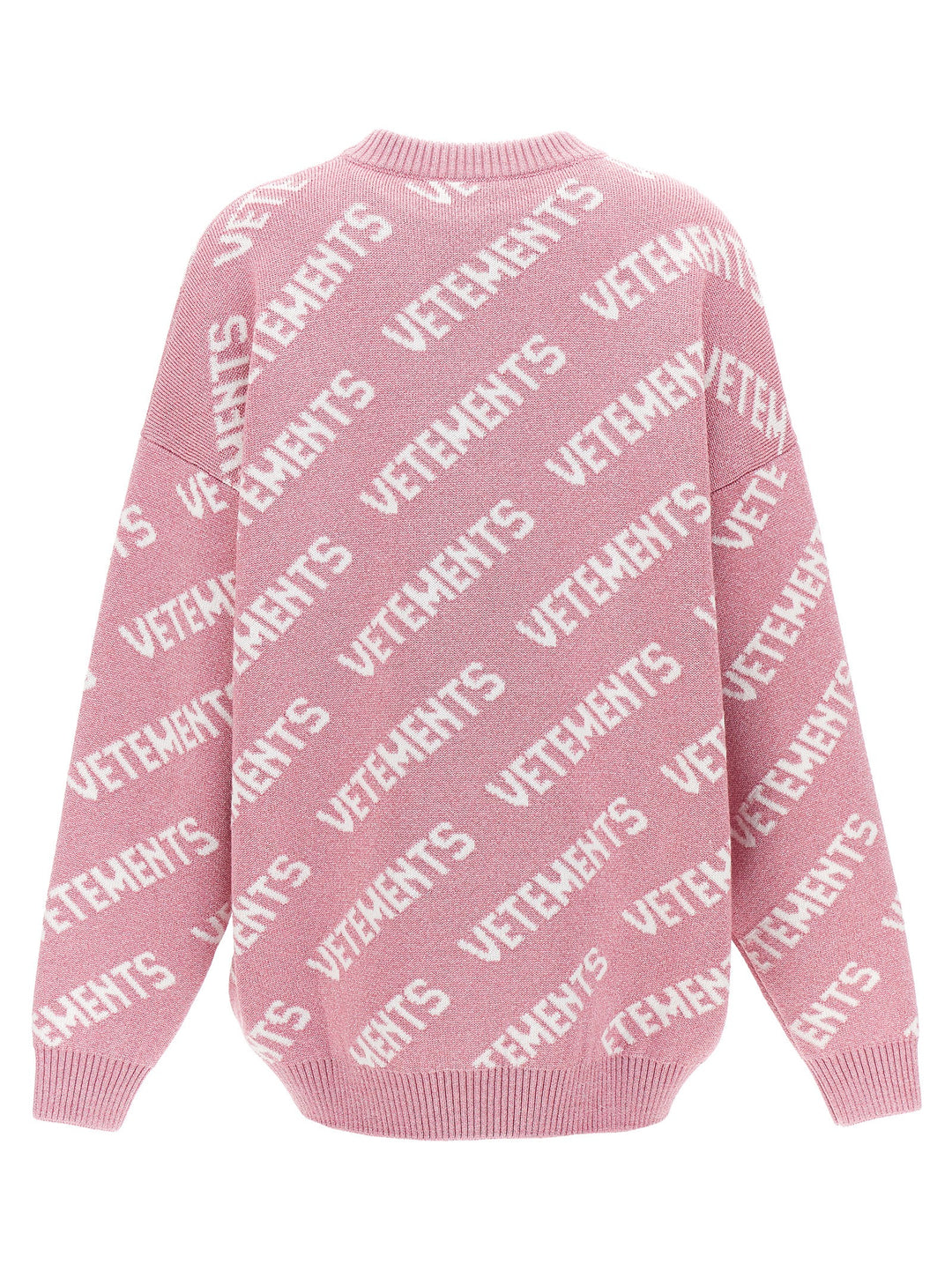 Vetements Lurex Monogram Sweater Sweaters and Cardigans - Pink | 4d7cd1f47a8b2ce63976e284933a9a2623b43f3c