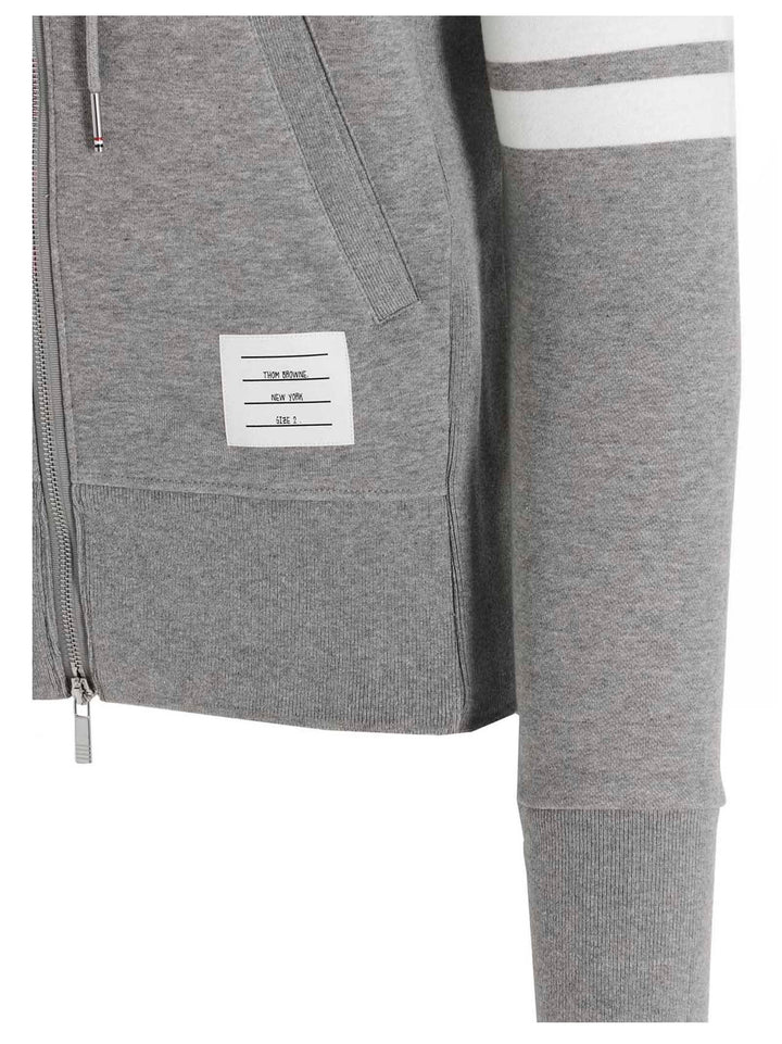 Thom Browne 4 Bar Sweatshirt - Gray | 4558abd1233c61ebe2fd68f363be2fa4c8a0ff0d