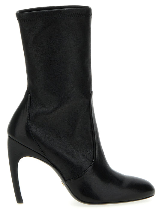 Lux Curl Ankle Boots Boots And Ankle Boots Black