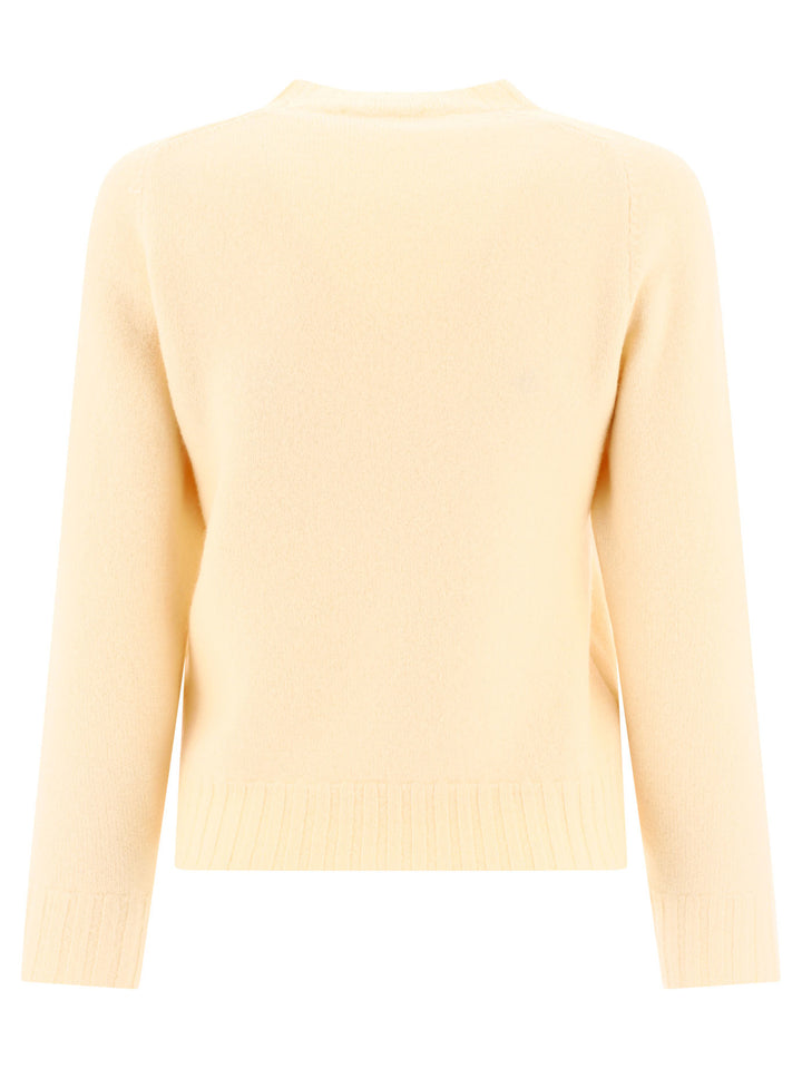 Merino Wool Sweater Knitwear Beige