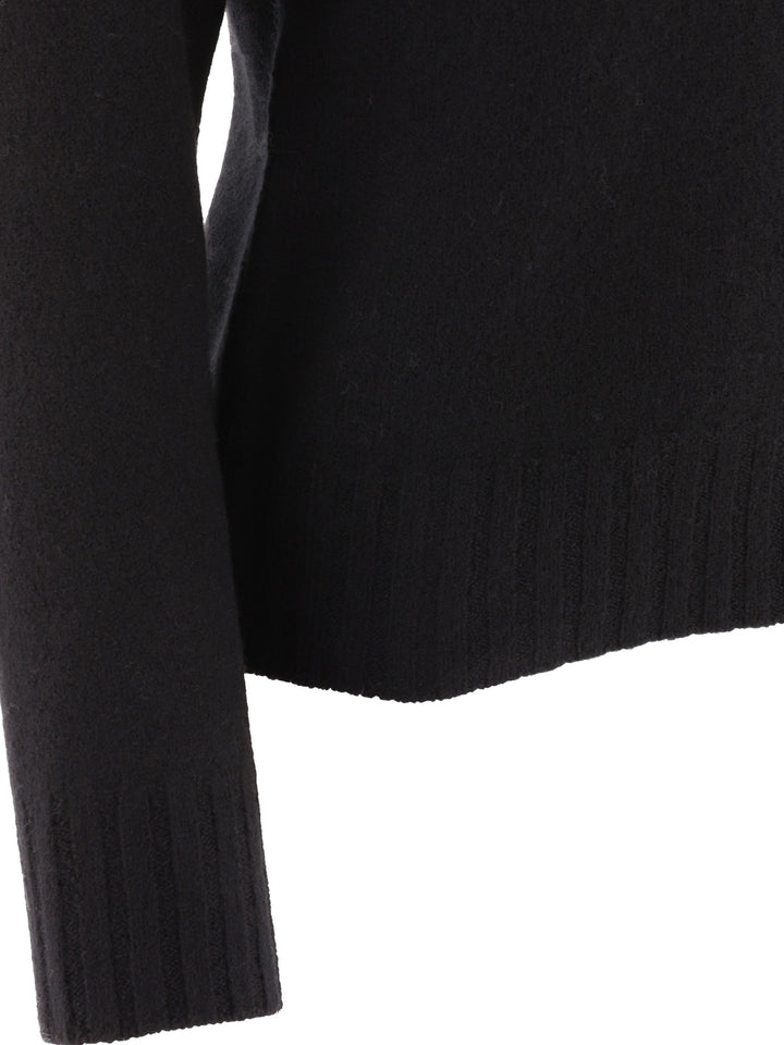 Merino Wool Sweater Knitwear Black