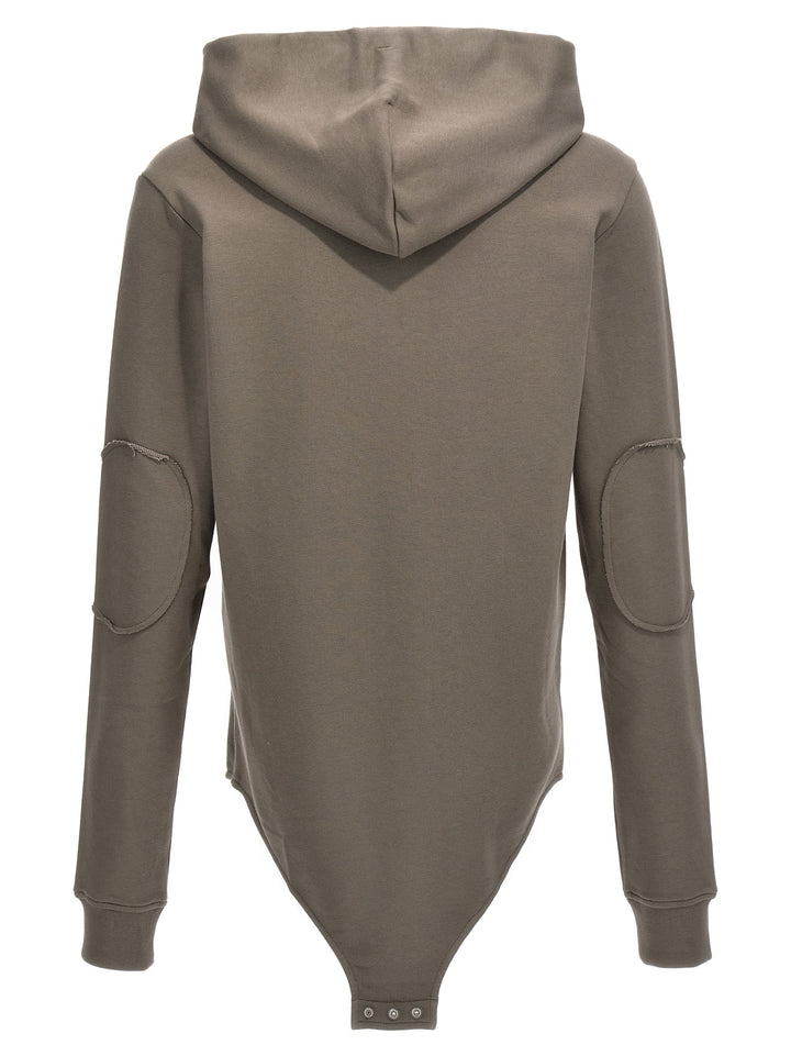 Rick Owens Champion X Rick Owens Hooded Bodysuit INTIMO - Gray | 234113b286a8a3d0846fa9ee540eeadaff800641