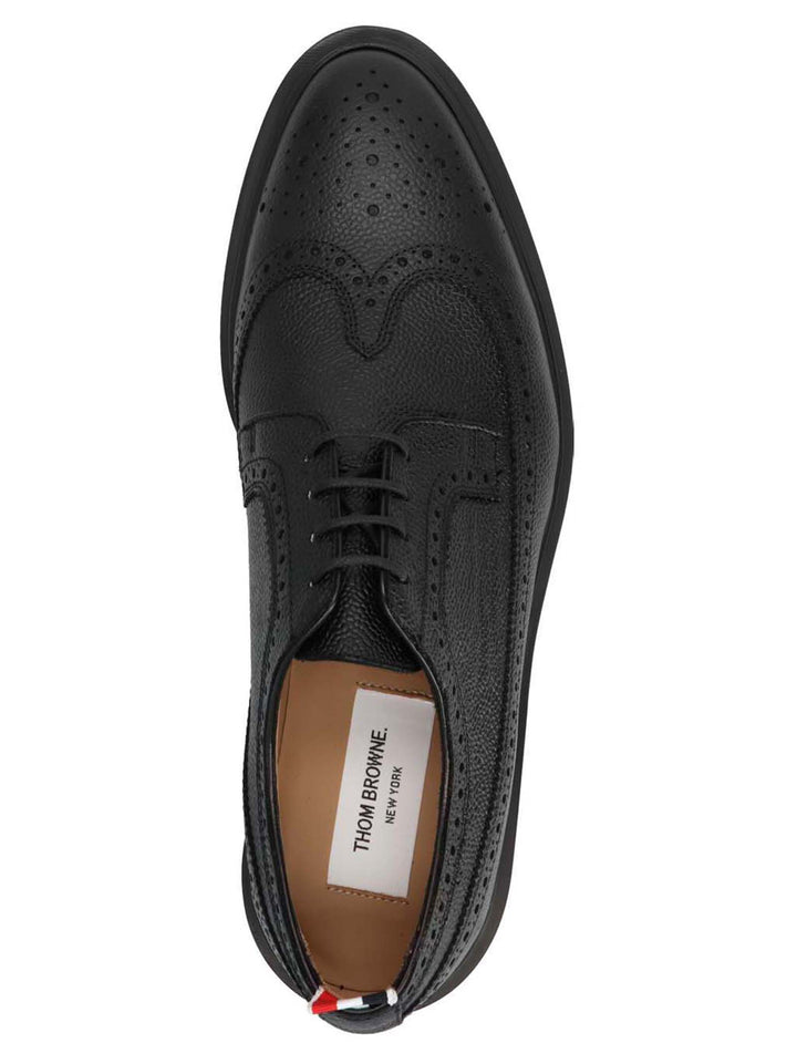 Thom Browne Classic Longwing Lace Up Shoes - Black | 374f0c6a01a2c5103dcb78af433a3f9733406a89