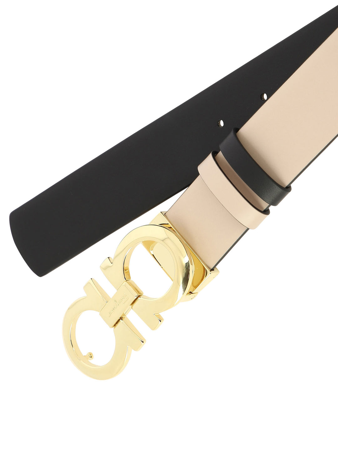 Gancini Belts Beige