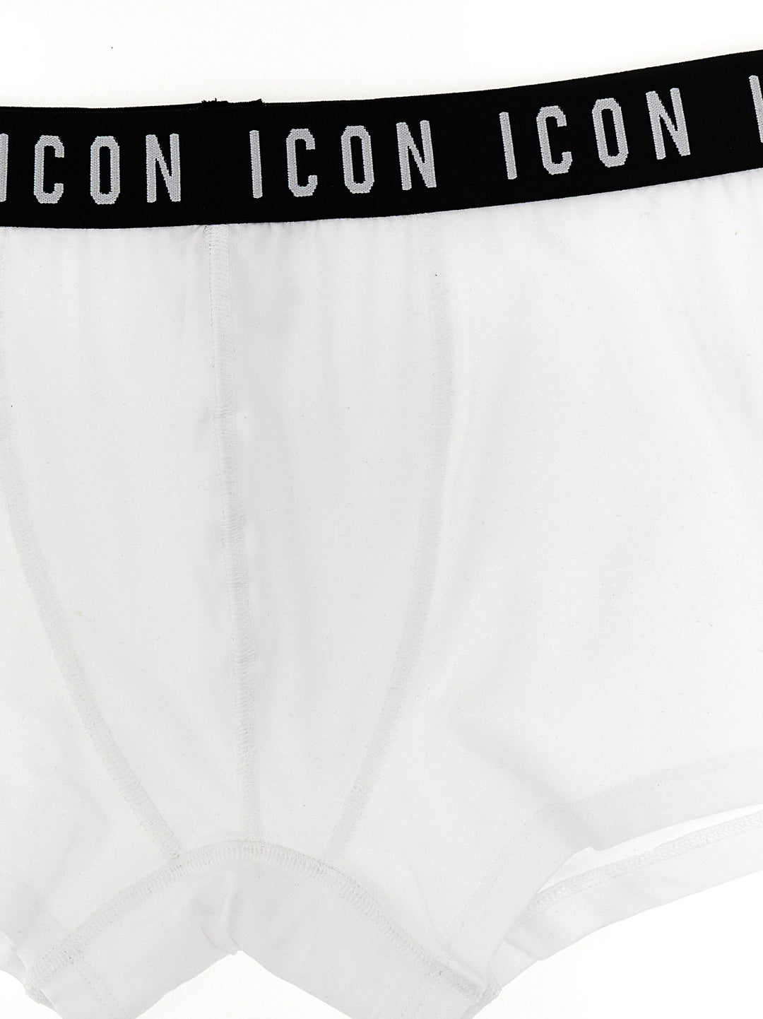 Dsquared2 Logo Boxer Shorts INTIMO - White/Black | 4423e66642238431cc90f3dee2a2c234e856e1b7