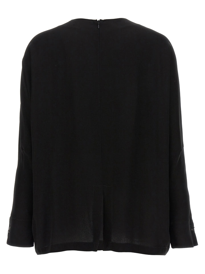 Fabiana Filippi Cufflinks Detail Blouse Shirt and Blouse - Black | 0a2b4549c6498dcc7709887102482c89111503a9