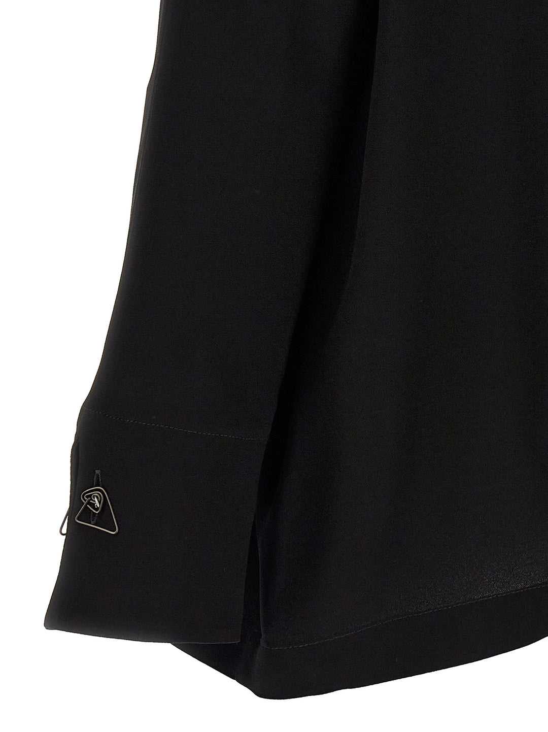 Fabiana Filippi Cufflinks Detail Blouse Shirt and Blouse - Black | 1a774608559cf8aafbfd4f3739ebf7e14ba2bffe