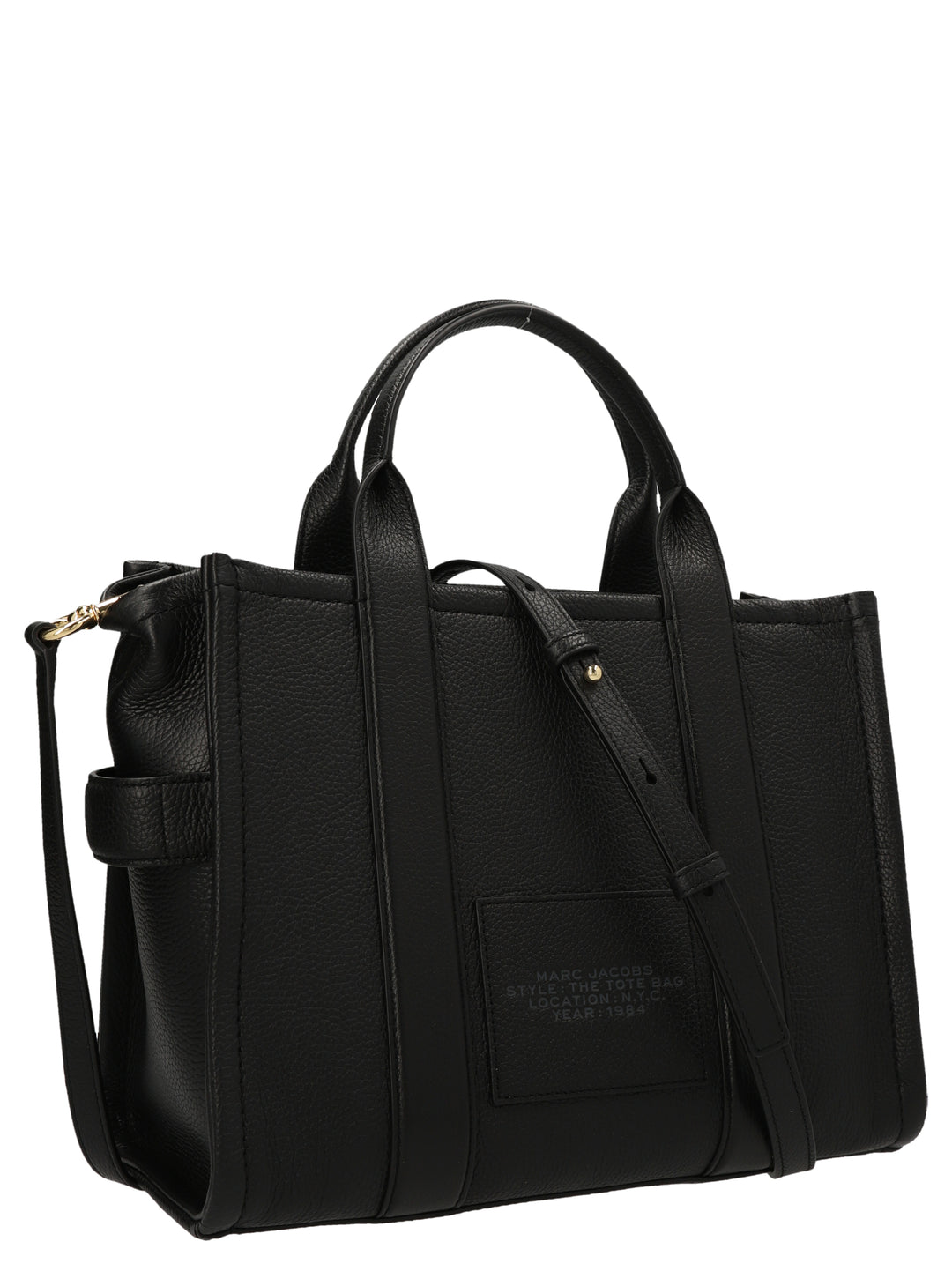 Marc Jacobs The Leather Medium Tote Bag - Black | 8657cc682a9883515046e22adb3137bf67b7fc30