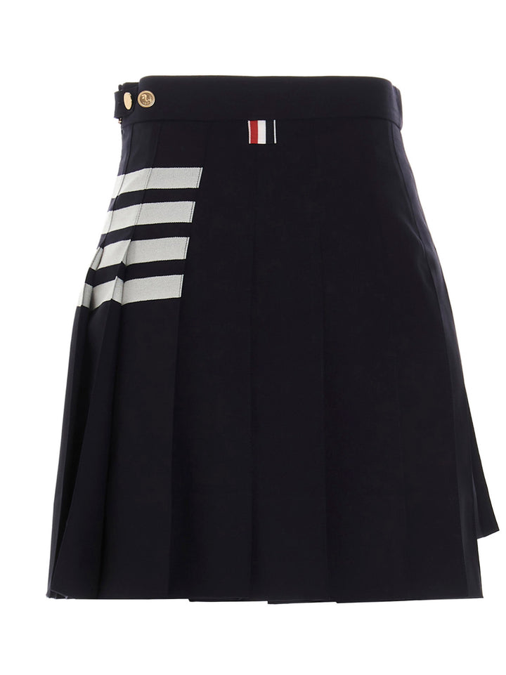 4 Bar Skirts Blue