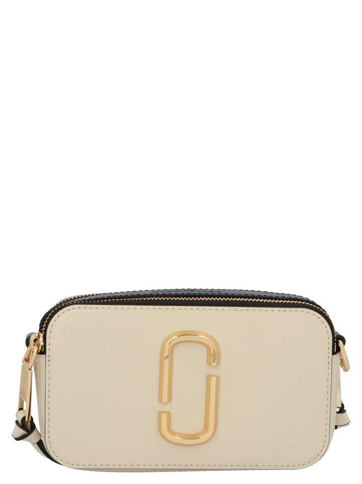 Marc Jacobs Snapshot Crossbody Bags - White/Black | 1d93d803bbab35f14dbd493a1bd0ff8788473c39