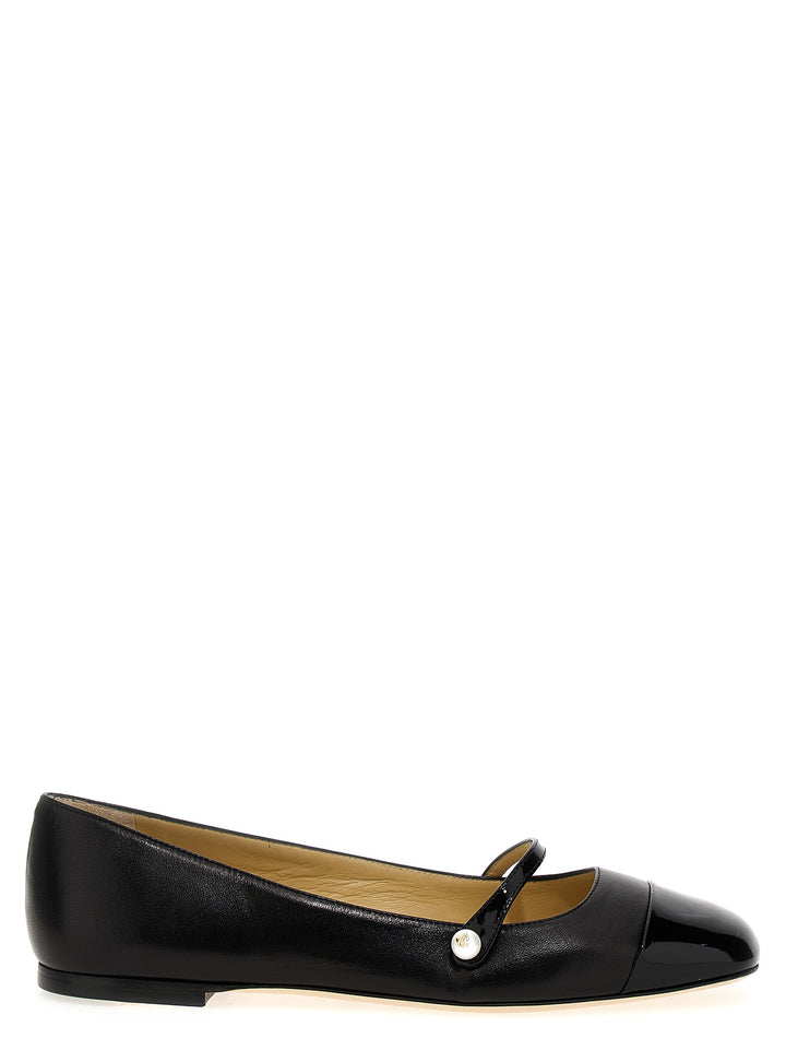 Elisa Ballet Flats Flat Shoes Black