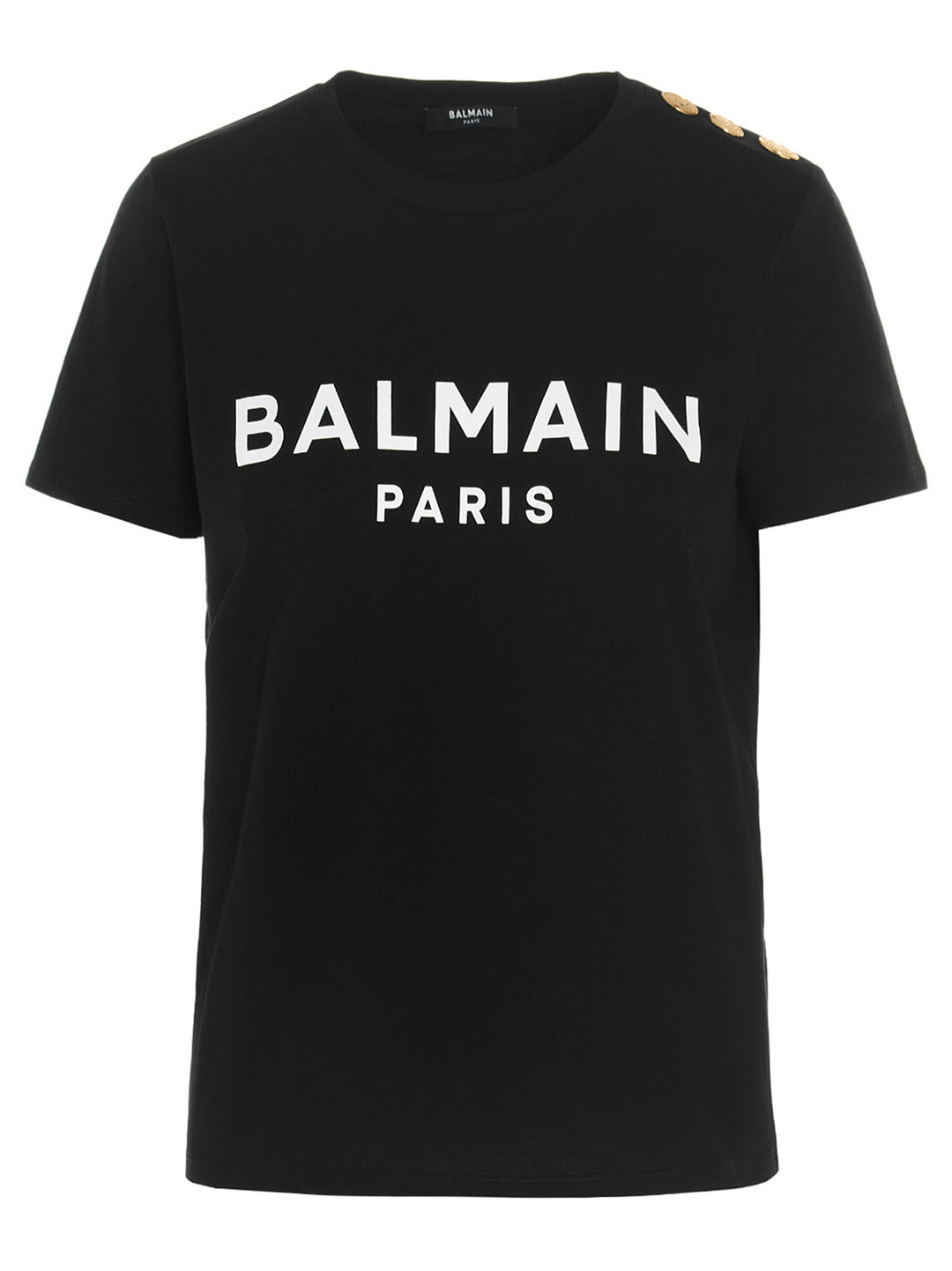 Balmain Logo Print T-shirt - White/Black | 063eb5fed4894f7366e663bd8d954c13c675f627