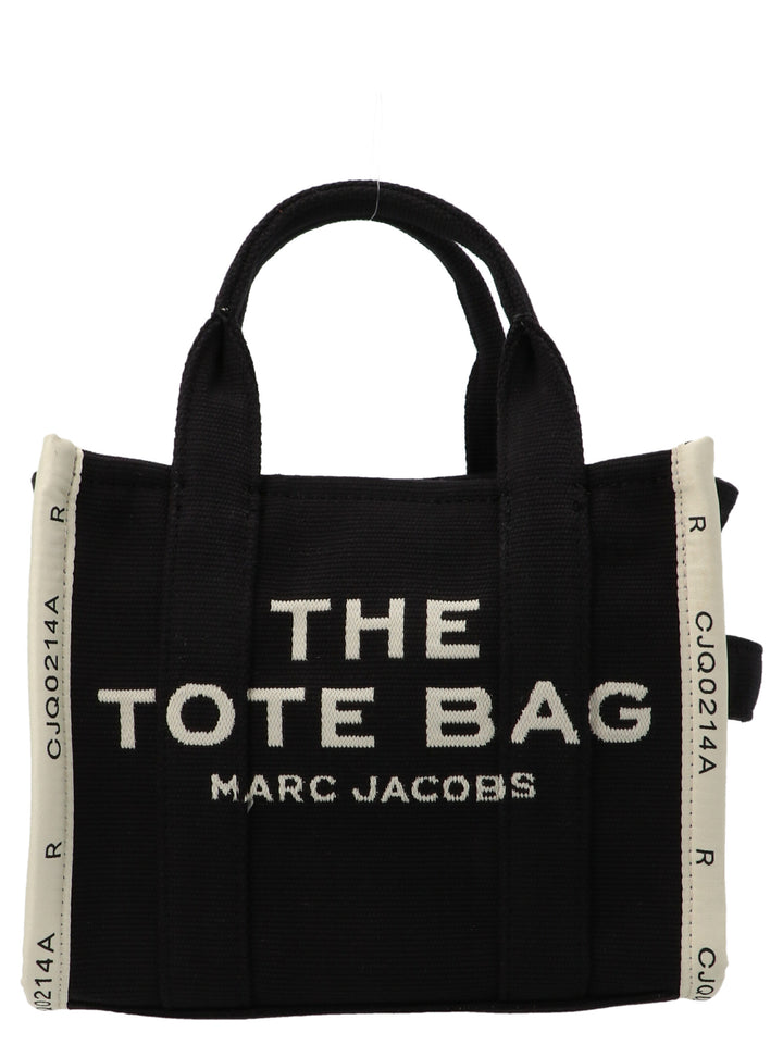 Marc Jacobs The Jacquard Small Tote Hand Bags - White/Black | 07d791918f763eee28e1f56d2a553c56123c0144