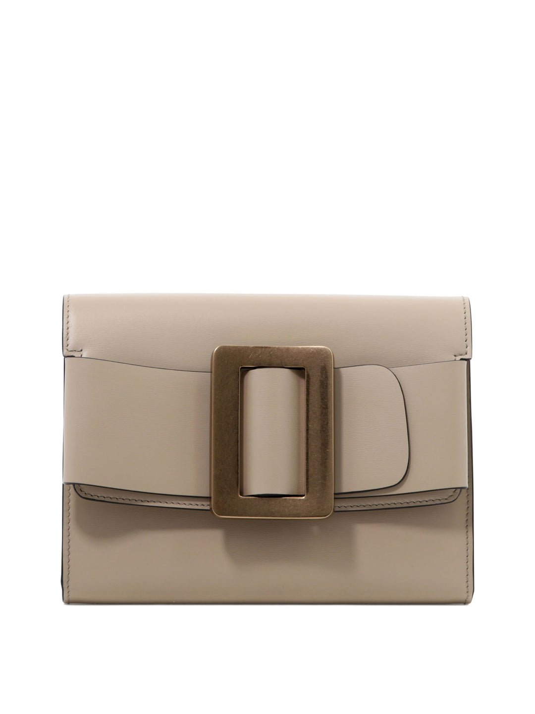 Buckle Clutches Beige