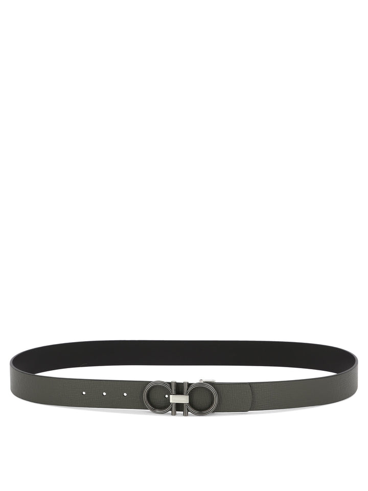 Gancini Belts Grey