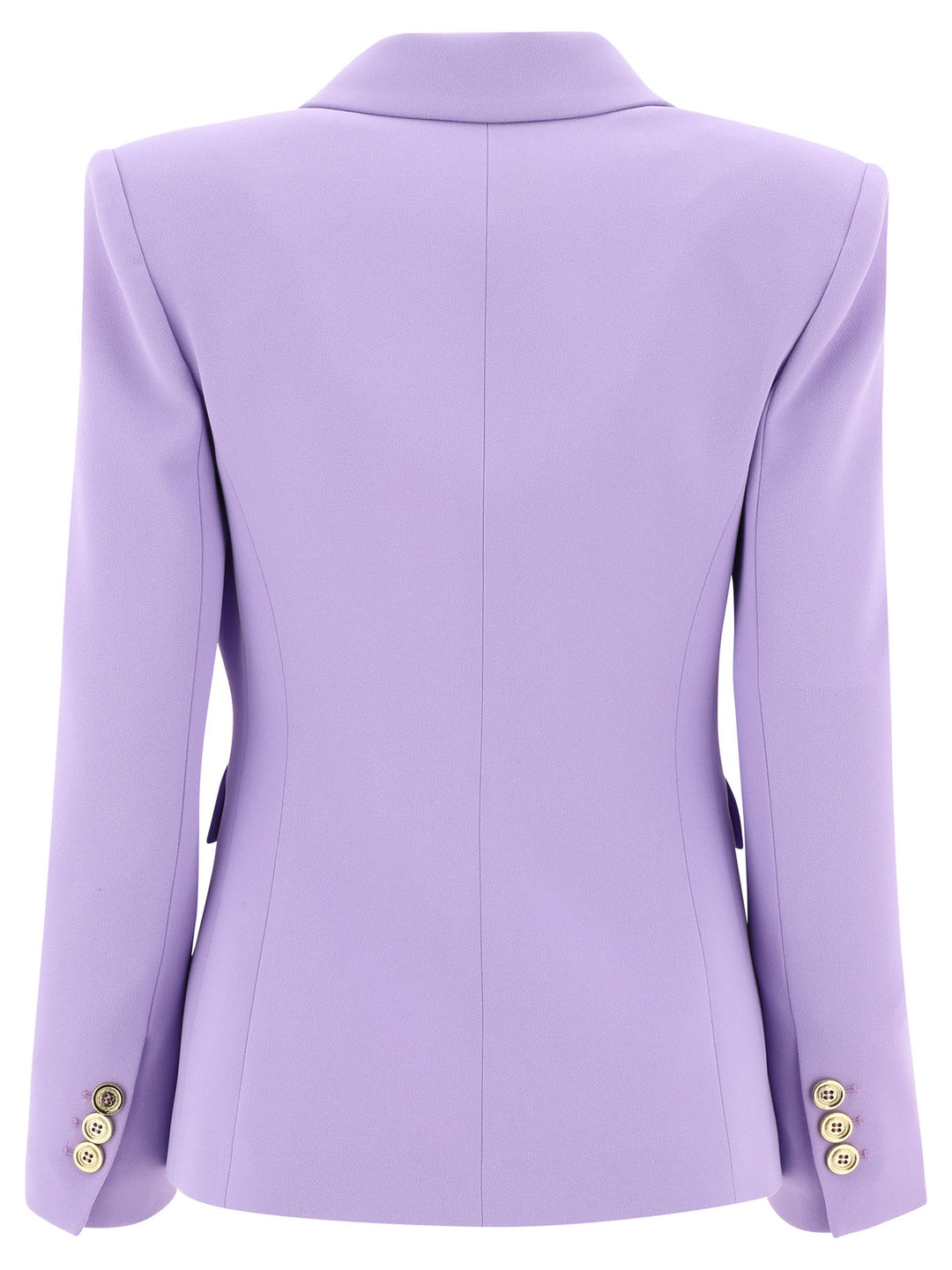 Single-Breasted Blazer In CrêPe Stretch Jackets Purple