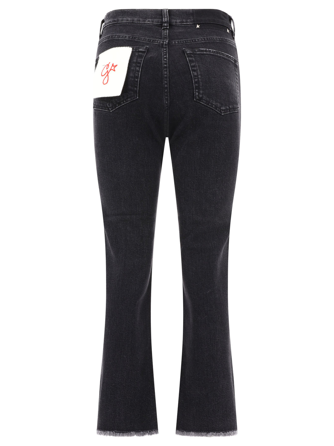 New Cropped Flare Jeans Black