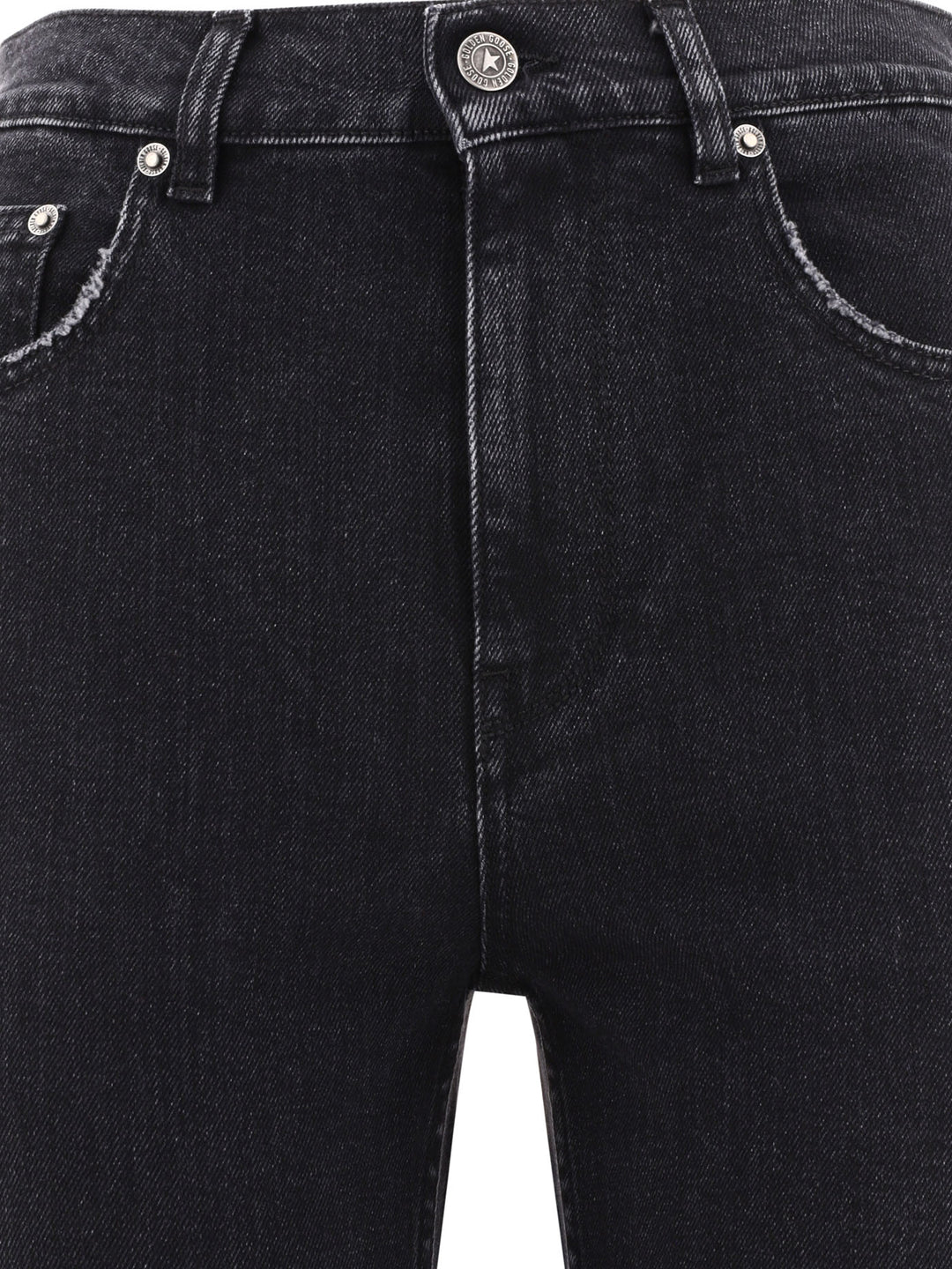 New Cropped Flare Jeans Black